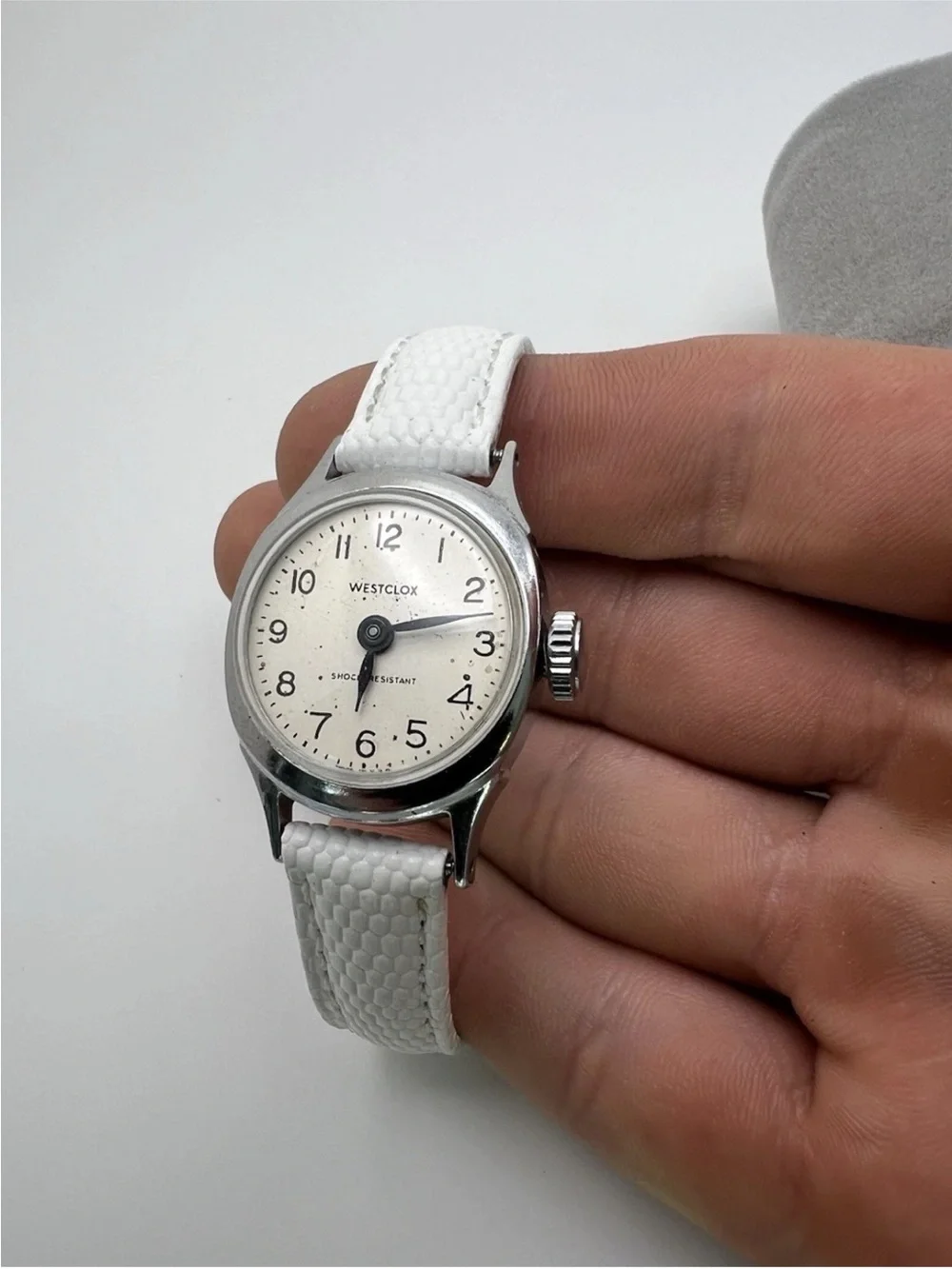 Westclox White Ladies Analog Watch - Classic Shock-Resistant Design